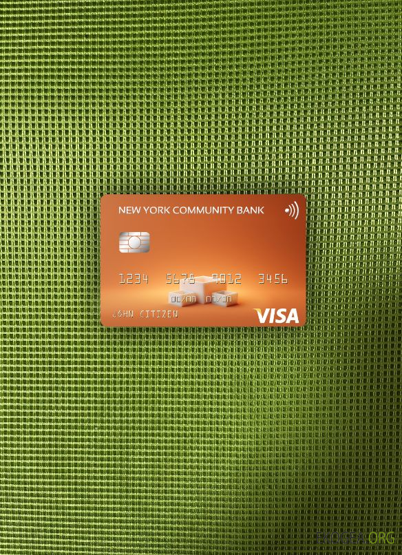 USA New York Community Bank carte visa photolook , avant